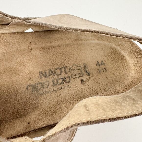 Noat Kayla Gray Suede Nubuck Leather Strappy Wedge Sandal 13 Comfort Lightweight - Picture 6 of 16